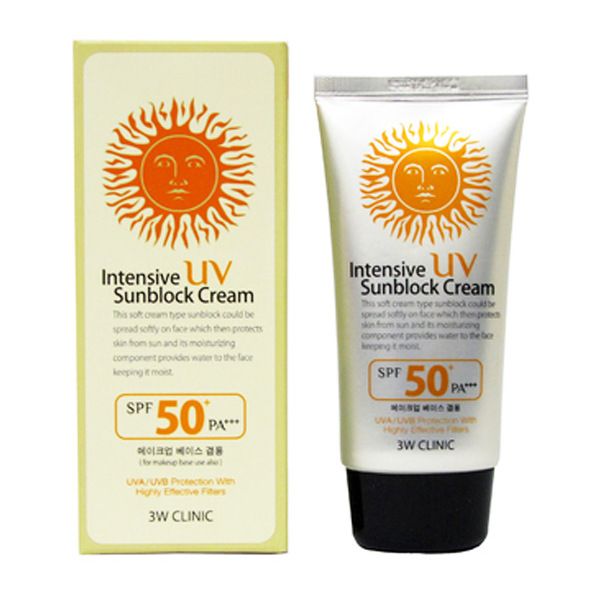 3W Clinic Intenzív UV fényvédő krém SPF50