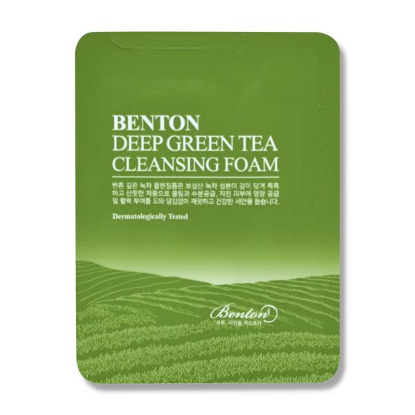 Benton Deep zöld teás arctisztító hab minta