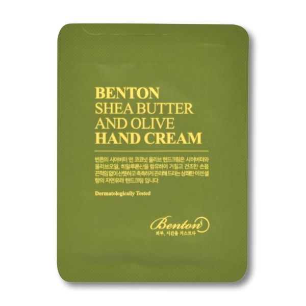 Benton shea vajas - olívás kézkrém minta