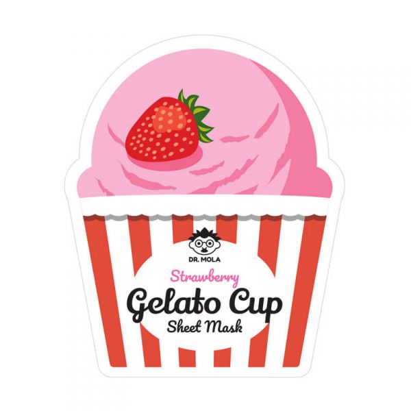 DR. MOLA Gelato Cup Szamócás arcmaszk