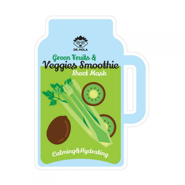 DR. MOLA Green Fruits & Veggies Smoothie arcmaszk