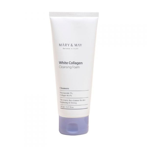 Mary & May White Collagen Cleansing Foam - közeli lejárat