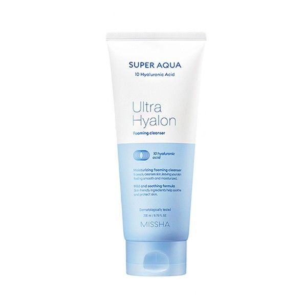 Missha Super Aqua Ultra Hyalon arctisztító hab