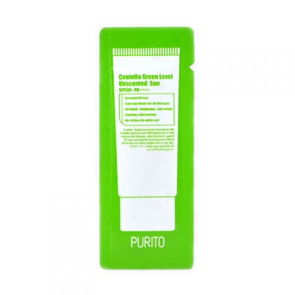 PURITO Centella Green Level illatmentes fényvédő minta
